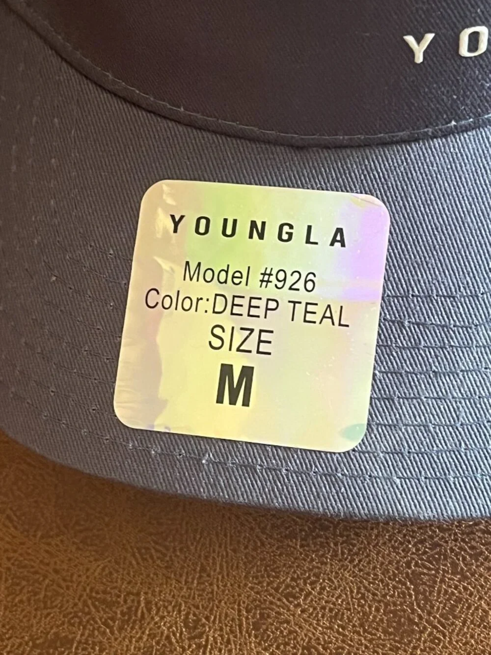 YoungLA Model 926 Deep Teal Snapback Performance Gym Hat Size M NWT